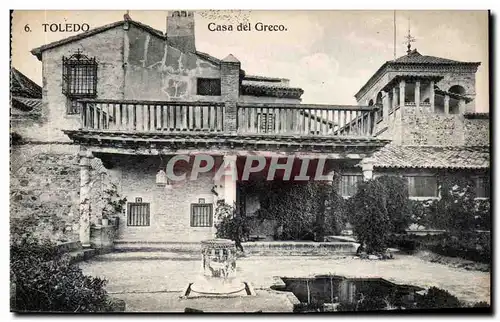 Cartes postales Espagne Spain Espana Toledo Casa del GReco