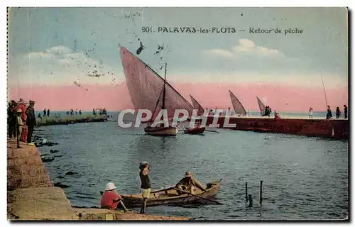 Cartes postales Palavas les Flots Retour de peche