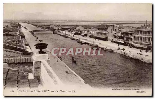 Cartes postales Palavas les Flots Le canal