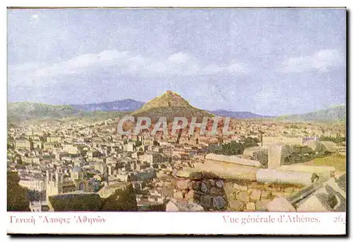 Ansichtskarte AK Greece Grece Vue generale d&#39Athenes