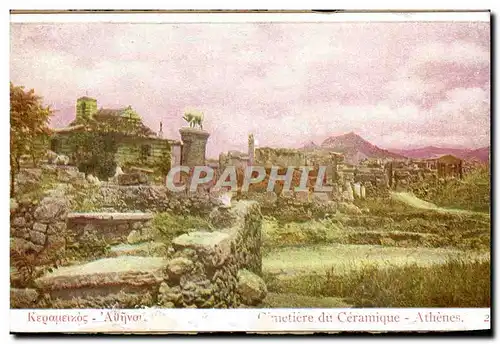 Cartes postales Grece Greece Athenes Cimetiere de ceramique