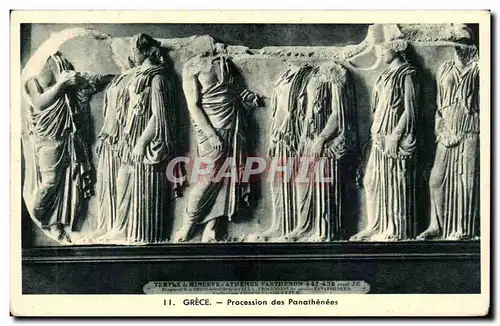 Cartes postales Grece Greece Procession des Panathenees
