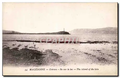 Cartes postales Macedoine Ostrovo Ile sur le lac