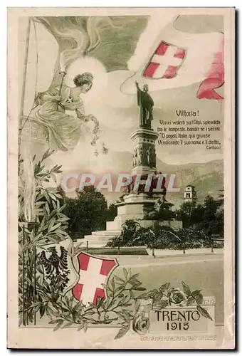 Ansichtskarte AK Italie Italia Trento 1915 Vittoria Militaria Patriotique