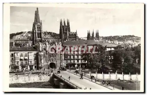 Cartes postales Espagne Espana Spain Burgos Puente y Arco de Santa maria