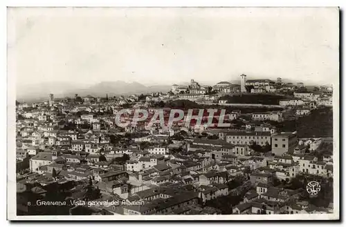 Cartes postales Espagne Espana Spain Granada Vista general del Albaiein