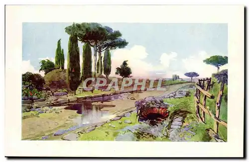 Cartes postales Italie italia Roma Via Appia antica