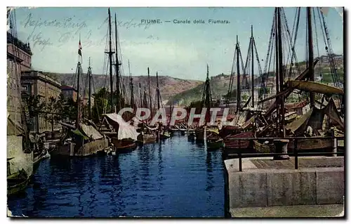 Ansichtskarte AK Croatie Croatia Fiume Canale della Fiumara