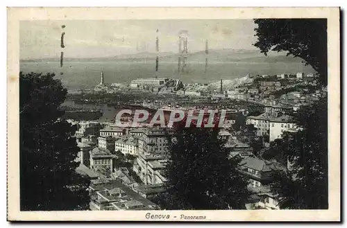 Ansichtskarte AK Italie Italia Genova Panorama