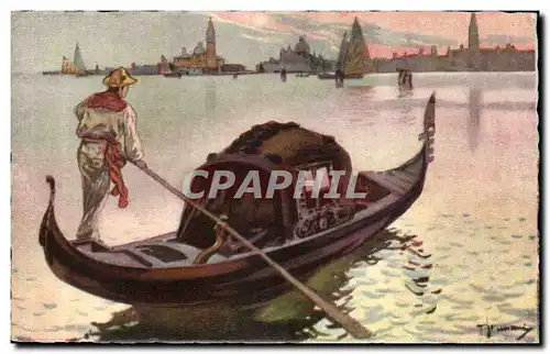 Cartes postales Italie Italia Venezia La Gondola