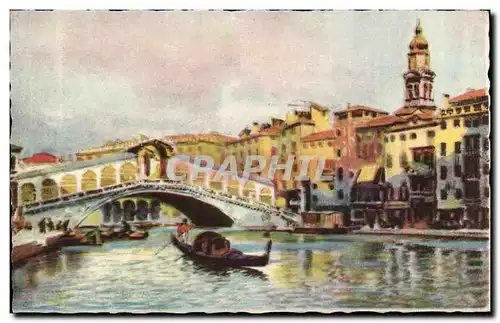 Cartes postales Italie Italia Venezia Ponte di Rialto