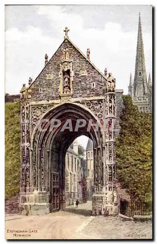 Cartes postales Grande Bretagne Erpingham Gate Norwich