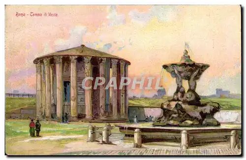 Cartes postales Italie Italia Roma Tempio di Vesta