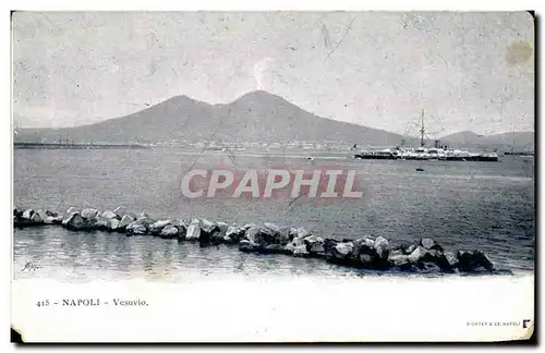 Ansichtskarte AK Italie Italia Napoli Vesuvio