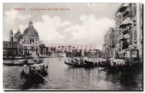 Cartes postales Italie Italia Venezia Canal grande da Calle Valareno