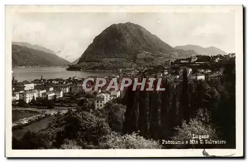 Italia - Italie - Italy - Lugano - Panorama et Mte S Salvatore - Cartes postales