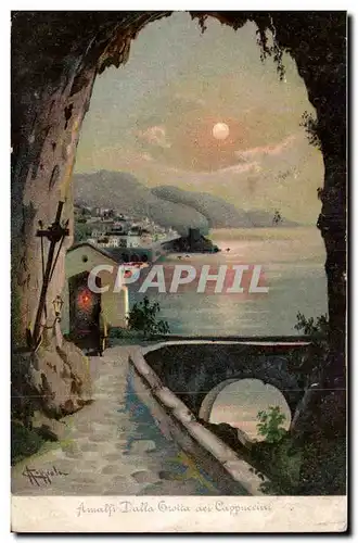 Cartes postales Italie Italia Amalfi Dalla Grotta dei CAppucini