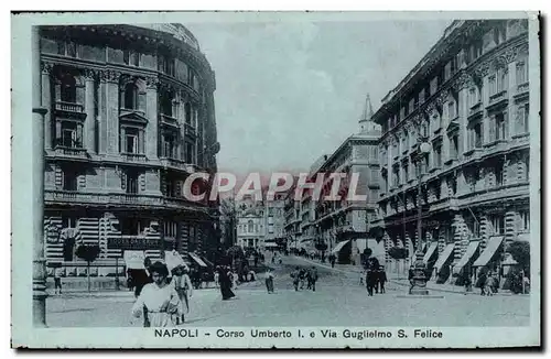 Italie - Italie - Italy - Napoli - Naples - Corso Umberto - Via Guglielmo - Ansichtskarte AK