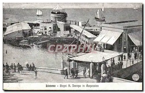 Italia - Italy - Italie - Livorno - Bagni S Jacopa - Cartes postales