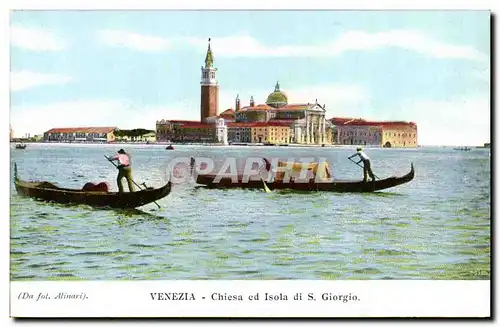 Italia - Italie - Italy - Venice - Venezia - Chiesa ad Isola di S Giorgio - Ansichtskarte AK