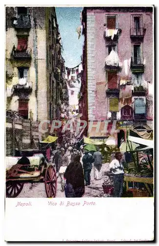 Italia - Italie - Italy - Naples - Napoli - Vico di Basso Porto - Cartes postales