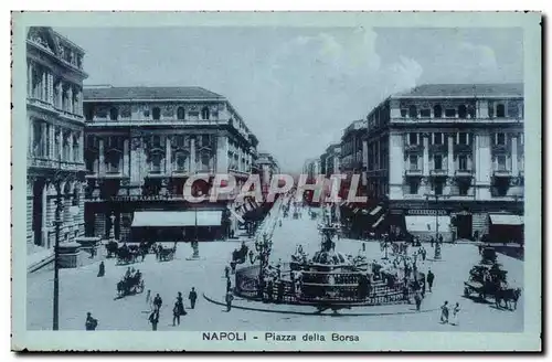 Italia - Italie - Italie - Napoli - Naples - Piazza della Borsa - Ansichtskarte AK