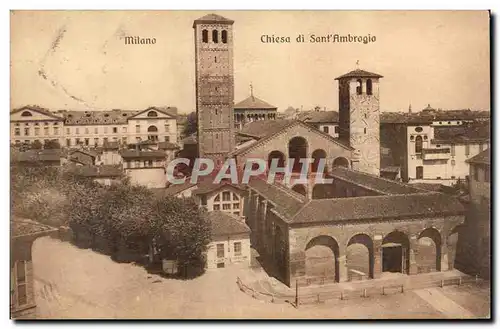 Italia - Italie - Italie - Milano - Milan - Chiesa di Sant&#39Ambrogio - Ansichtskarte AK