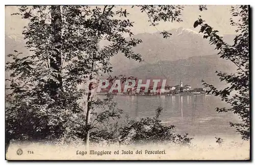 Italia - Italie - Italy - Lago Maggiore ed Isola dei Pescatori - Ansichtskarte AK