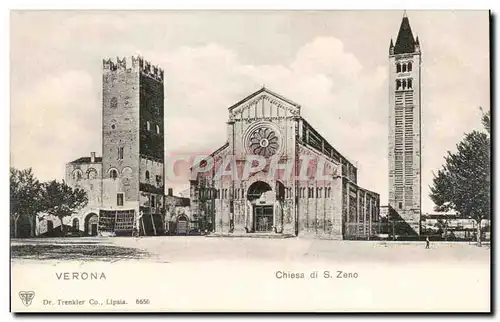 Italia - Italie - Italy - Verona - Chiesa di S Zeno - Ansichtskarte AK