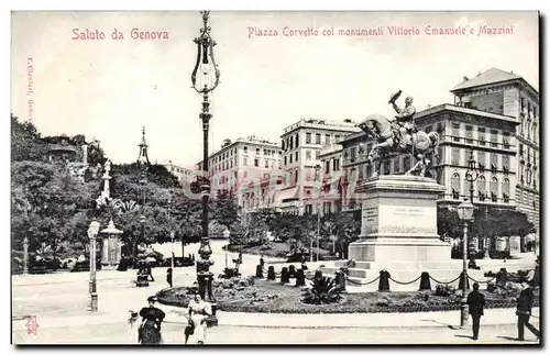 Italia - Italie - Italy - Genova - Genoa - Piazza Corvelto - Ansichtskarte AK