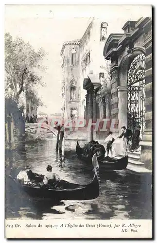 Italia - Italie - Italy - Venice - Veneztia - Salon 1904 - A L&#39Eglise des Grecs - Cartes postales