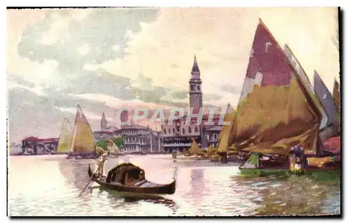 Italia - Italie - Italy - Venice - Venezia - Panorama del Molo - Ansichtskarte AK