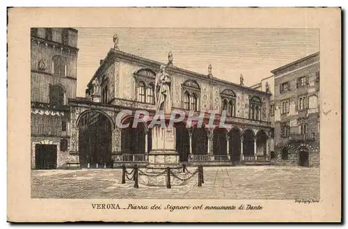 Italia - Italie - Italy - Verona - Piazza dei Signori - Ansichtskarte AK