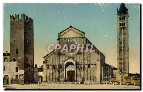 Italia - Italie - Italy - Verona - Basilica di S Zeno Maggiore - Ansichtskarte AK