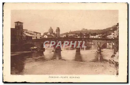 Italia - Italie - Italy - Verona - Ponte Romano - Ansichtskarte AK