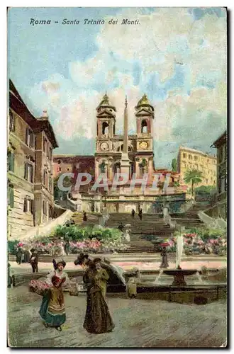 Italia - Italie - Italy - Venice - Rome - Roma - Santa Trinito dei Monti - Cartes postales