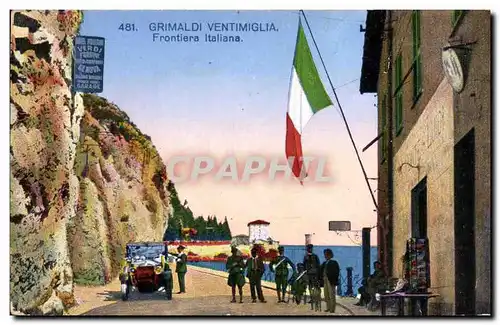 Italia - Italie - Italy - Grimaldi Ventimiglia - Frontiera Italiana - Ansichtskarte AK