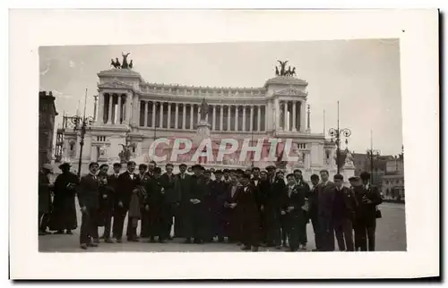 CARTE PHOTO Italia - Italie - Italy - Rome - Roma - Avril 1929 - Monument Victor Emmanuel Cartes postales