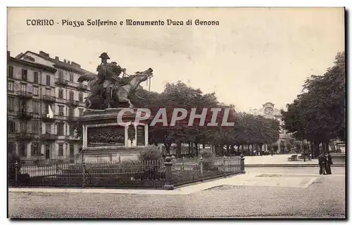 Italia - Italie - Italy - Torino - Turin - Piazza Solferino Duca di Genova - Cartes postales