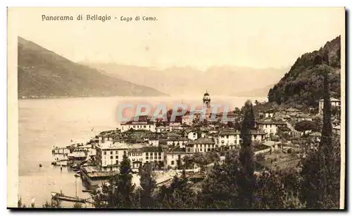 Italia - Italie - Italy - Lago di Como - Panorama di Bellagio - Ansichtskarte AK