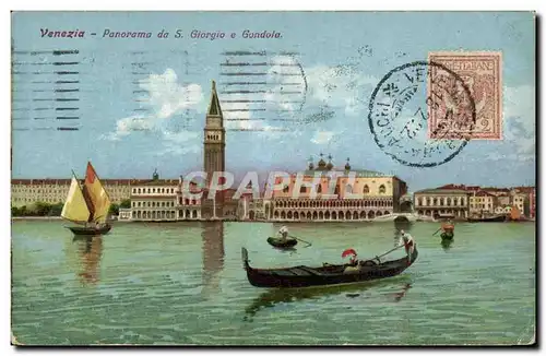 Italia - Italie - Italy - Venice - Venezia - Panorama da S Giorgio - Ansichtskarte AK