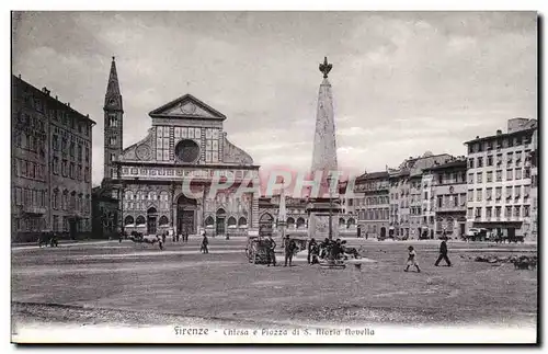 Italia - Italie - Italy - Florence - Firenze - Chiesa e Piazza - Cartes postales