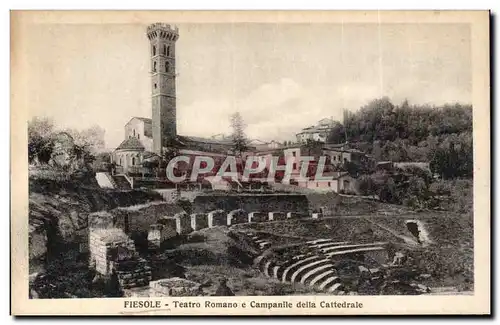 Italia - Italie - Italy - Fiesole - Teatro Romano e Campanile della Cattedrale - Cartes postales