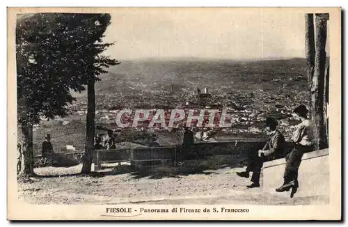 Italia - Italie - Italy - Fiesole - Panorama di Firenze - Ansichtskarte AK