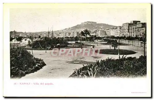 Italia - Italie - Italy - Naples - Napoli - Villa del popolo - Ansichtskarte AK