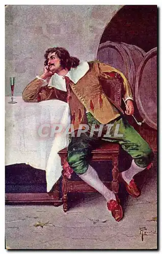 Fantaisie - Homme - Vin - wine - Noble costume - Cartes postales