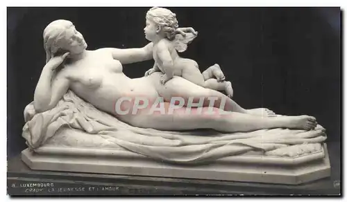 Ansichtskarte AK Paris Musee du Luxembourg Craux La jeunesse et l&#39amour Ange Angel