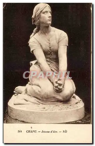 Cartes postales Chapu Jeanne d&#39arc