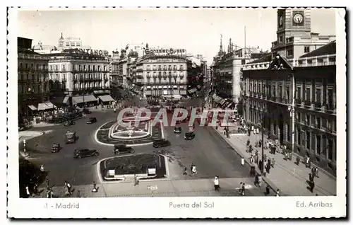 Cartes postales moderne Espagne Espana Spain Madrid Puerta del Sol