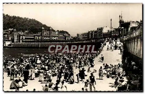 Cartes postales moderne Espagne Espana Spain San Sebastian Vista parcial de la playa